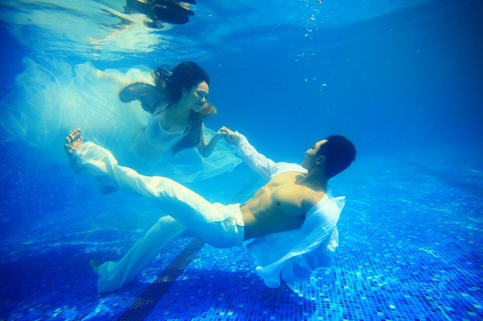 石家庄水下婚纱照