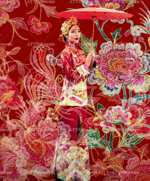 ATT时尚婚纱摄影中式婚纱照