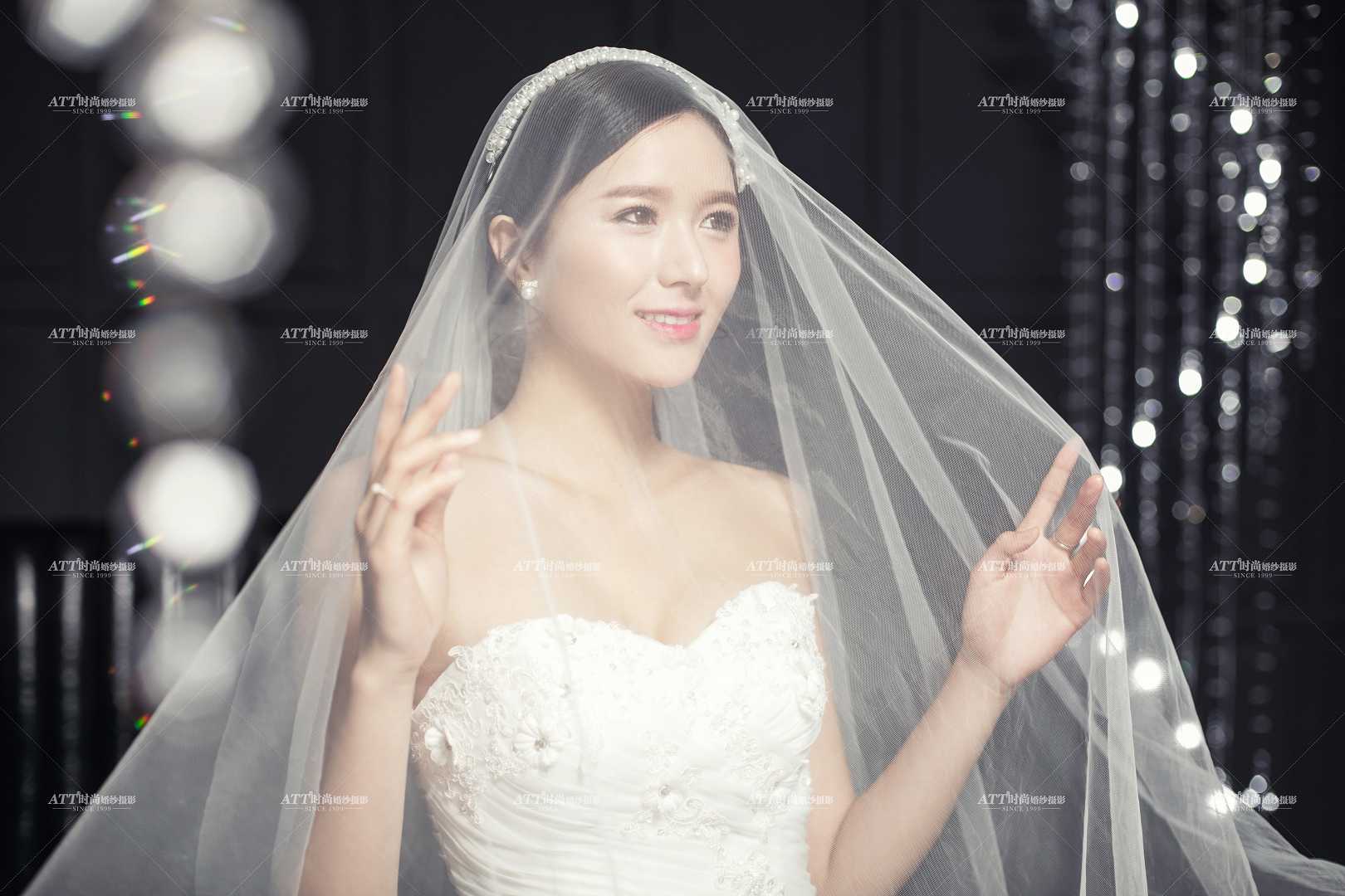 石家庄短发新娘如何拍婚纱照