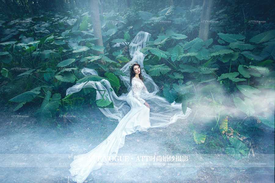 个性石家庄婚纱照冰雪元素系列